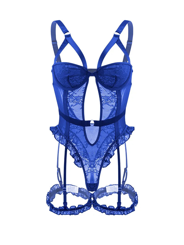 2026 Westerns Lace See Through Backless Body Suits