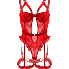 2026 Westerns Lace See Through Backless Body Suits