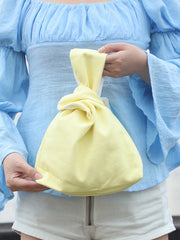 Solid Color Split-Joint Mini Bags