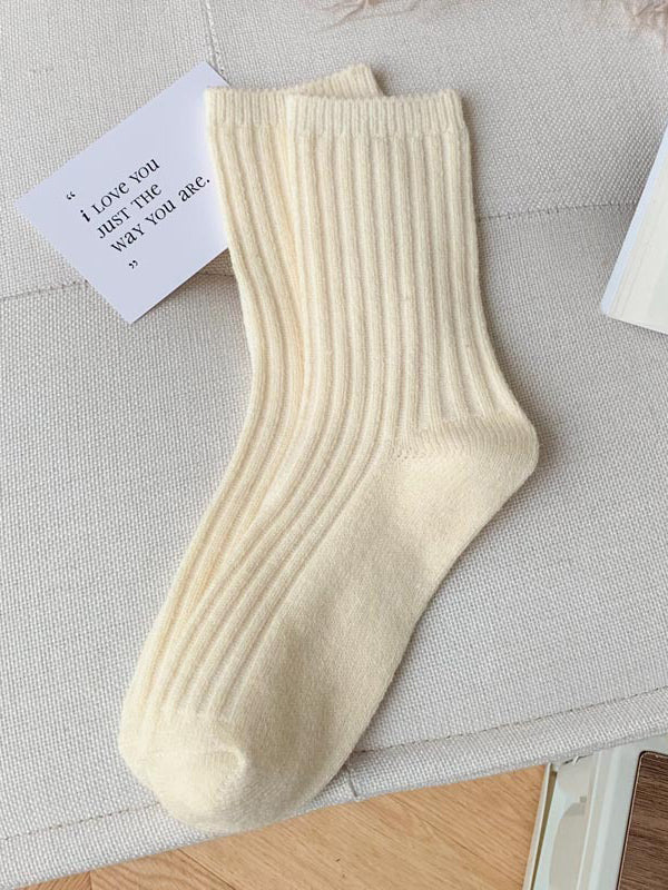 Elasticity Solid Color Socks