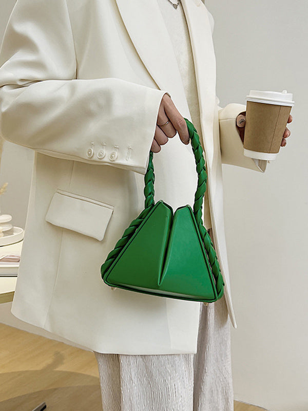 Adjustable Foldable Solid Color Woven Bags Accessories