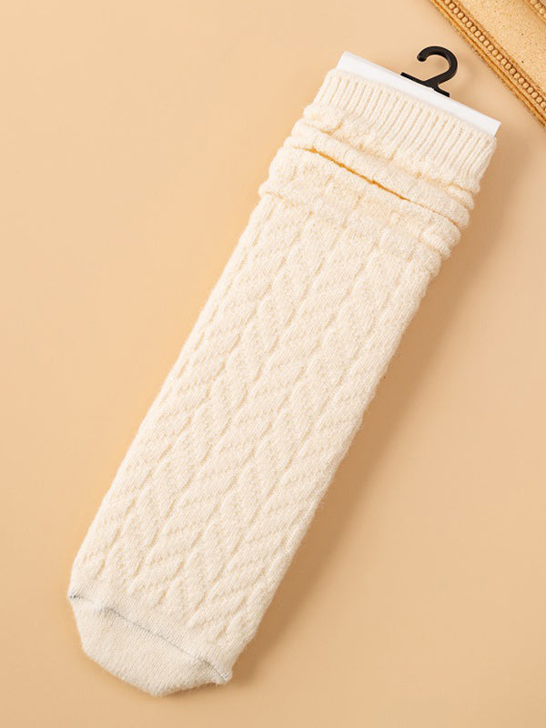 Elasticity Solid Color Split-Joint Socks