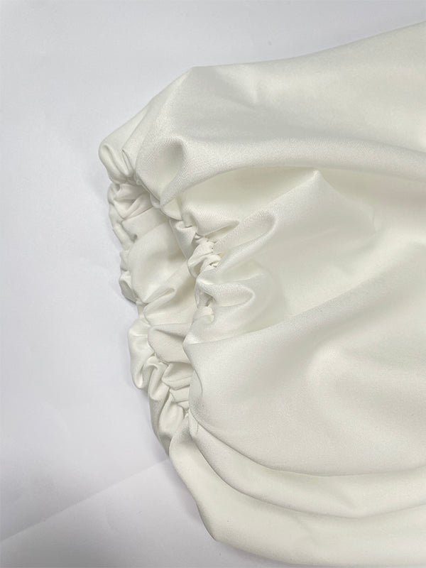 Long Sleeves Loose Elasticity Flower Print Round-Neck Maxi Dresses