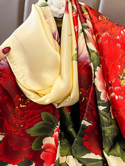 Flower Print Shawl&Scarf