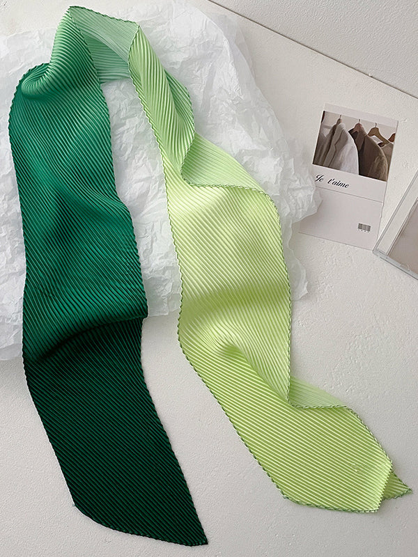 Gradient Pleated Sun protection Shawl&Scarf