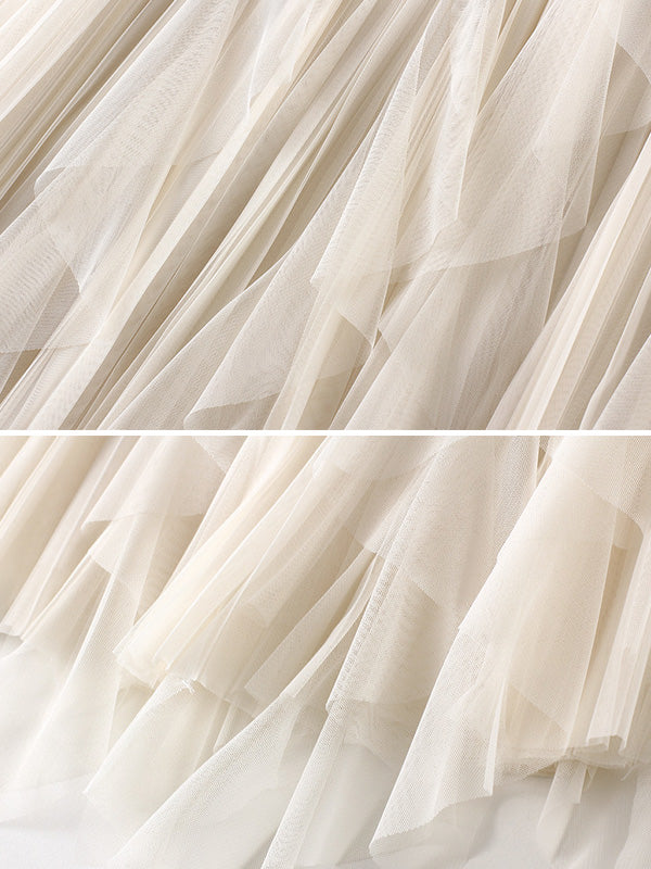 Original Stylish 7 Colors Falbala Gauze Skirt