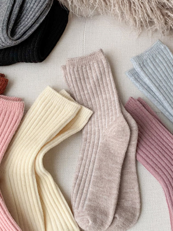 Elasticity Solid Color Socks