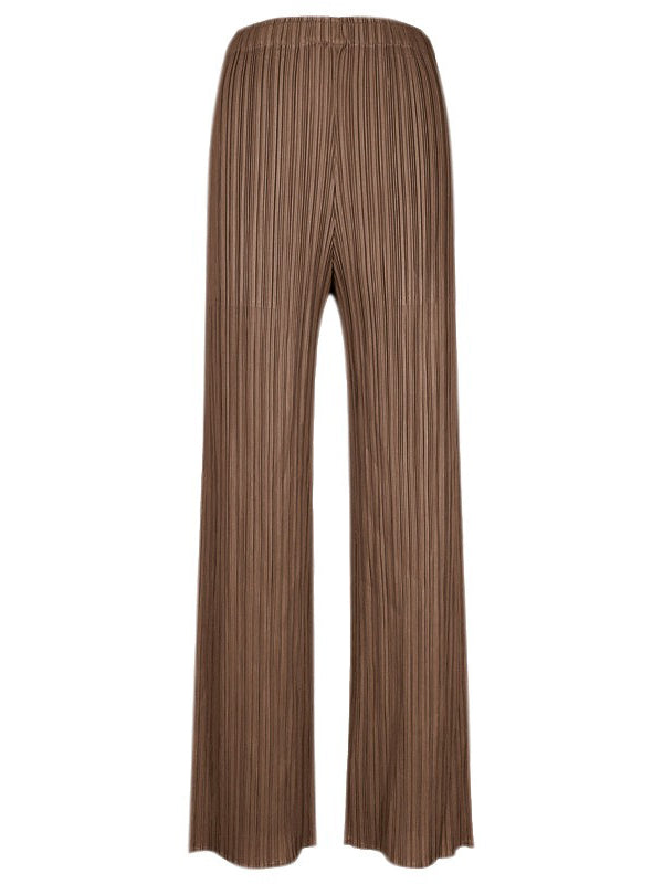 15 Colors Loose Elasticity High Waisted Wide Leg Pleated Pants