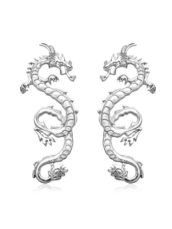 Animal Shape Solid Color Drop Earrings