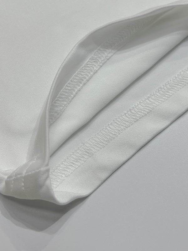 Pleated See-Through Solid Color Split-Joint Skinny Off-the-shoulder T-shirts