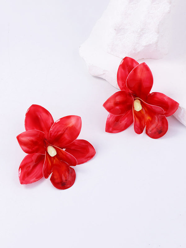 Flower Shape Earrings Accessories