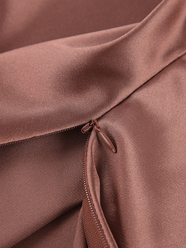 Solid Color A-Line Loose Skirts Bottoms
