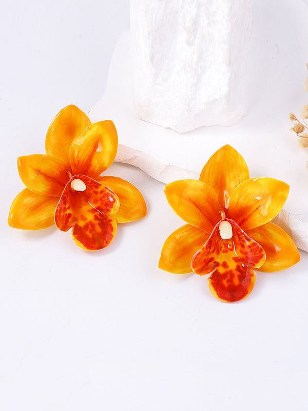 Flower Shape Earrings Accessories