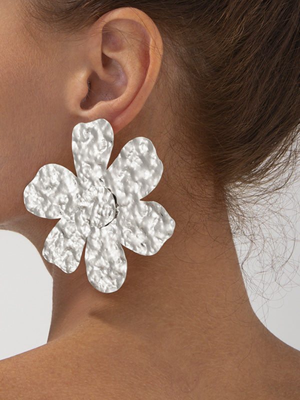 Flower Shape Irregularity Earrings Accessories