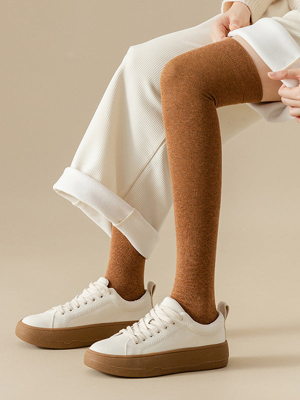 Casual Skinny Leg Skinny Solid Color Stockings Accessories