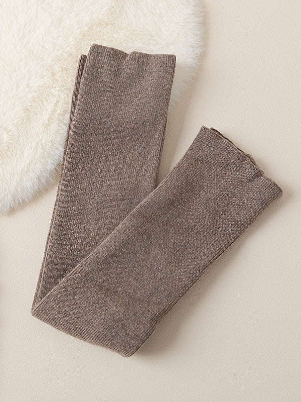 Casual Keep Warm Solid Color Leg Warmers Accessories