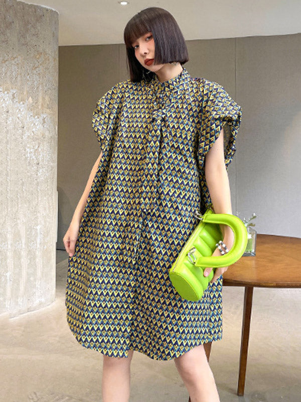 Urban Summer Loose Printed Midi Dress