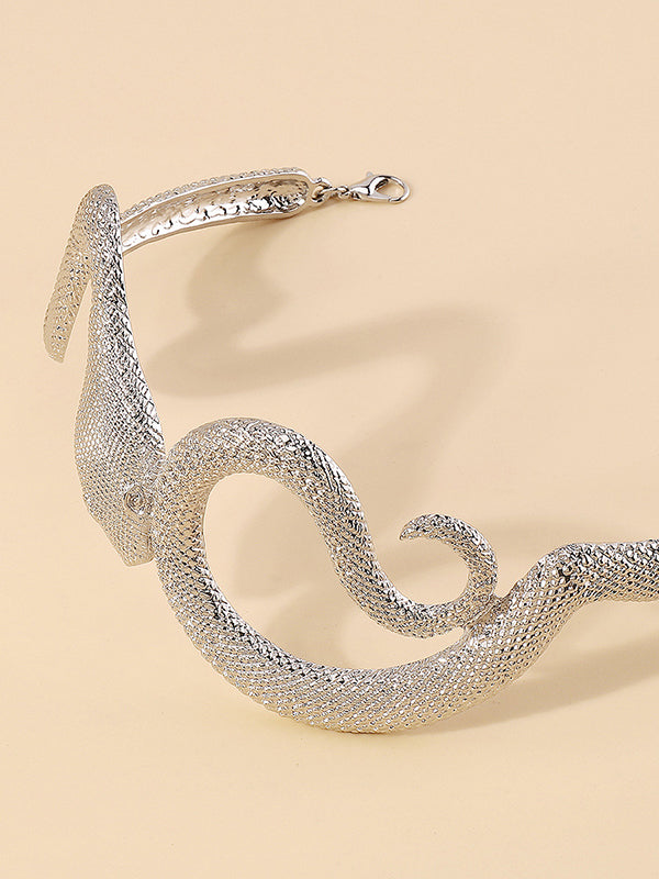 Snake Shape Solid Color Necklaces Accessories