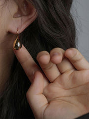 Simple Geometric Waterdrop Shape Earrings Accessories