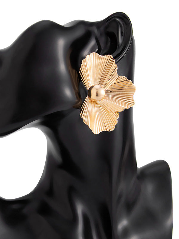 Flower Shape Irregularity Earrings Accessories