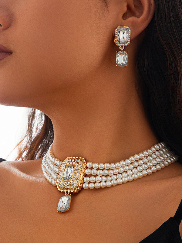 Geometric Necklaces Accessories Drop Earrings