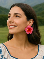 Flower Shape Earrings Accessories + Rings Accessories
