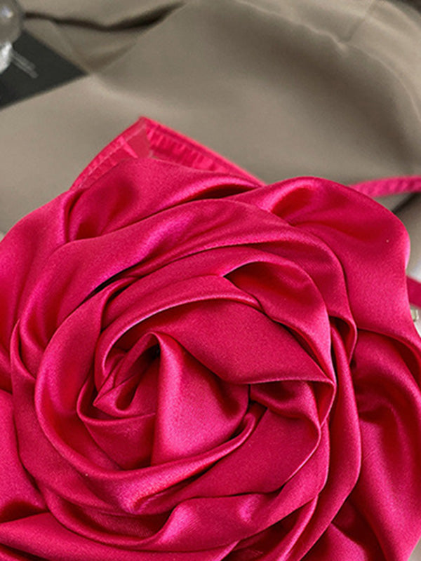 Flower Shape Solid Color Crossbody Bags Bags
