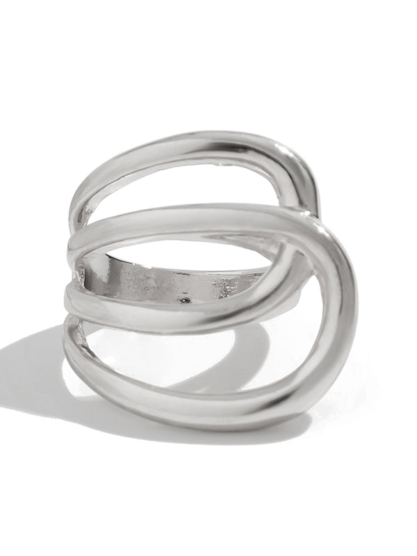 Geometric Shiny Irregularity Rings Accessories