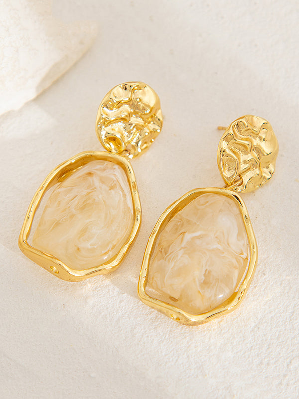 Geometric Shiny Irregularity Earrings Accessories