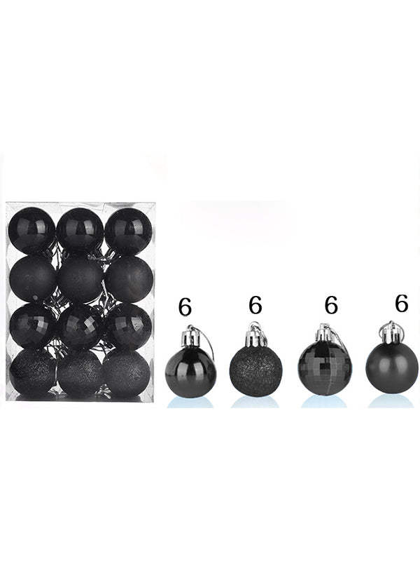 24Pcs Colorful Ball Christmas Tree Decoration