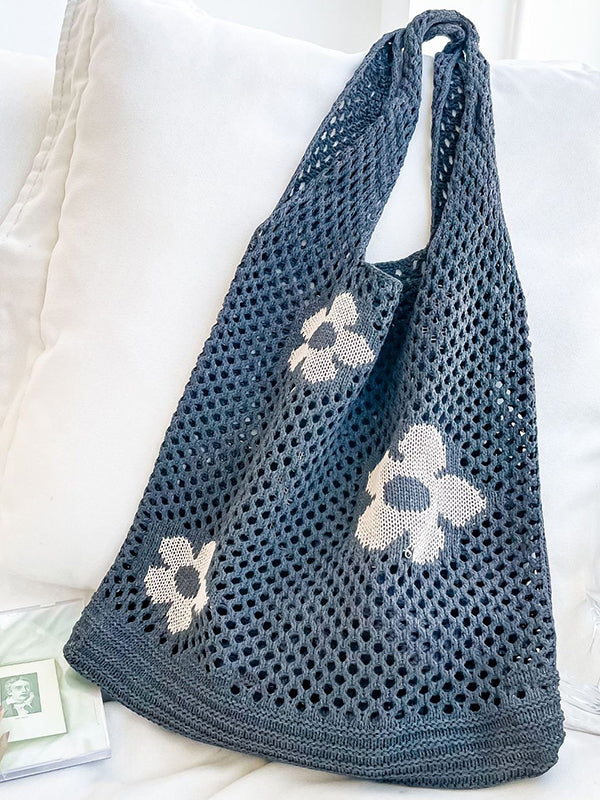 Original Creation Floral Weave Hollow Bags Accessories