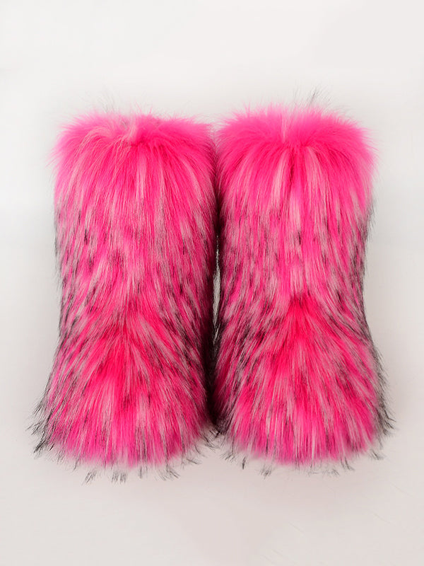Contrast Color Keep Warm Boots