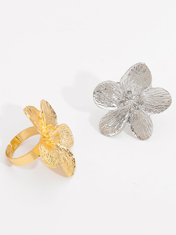 Flower Shape Rings Accessories + Necklaces Accessories