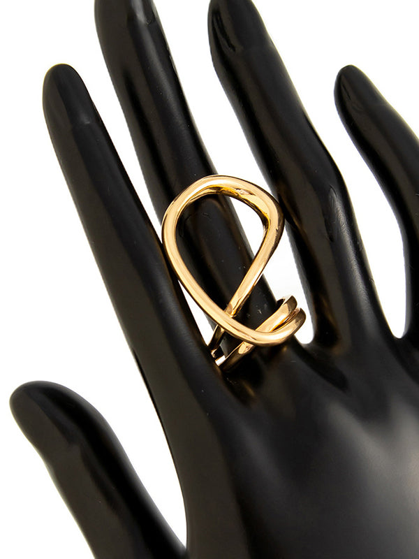 Geometric Shiny Irregularity Rings Accessories