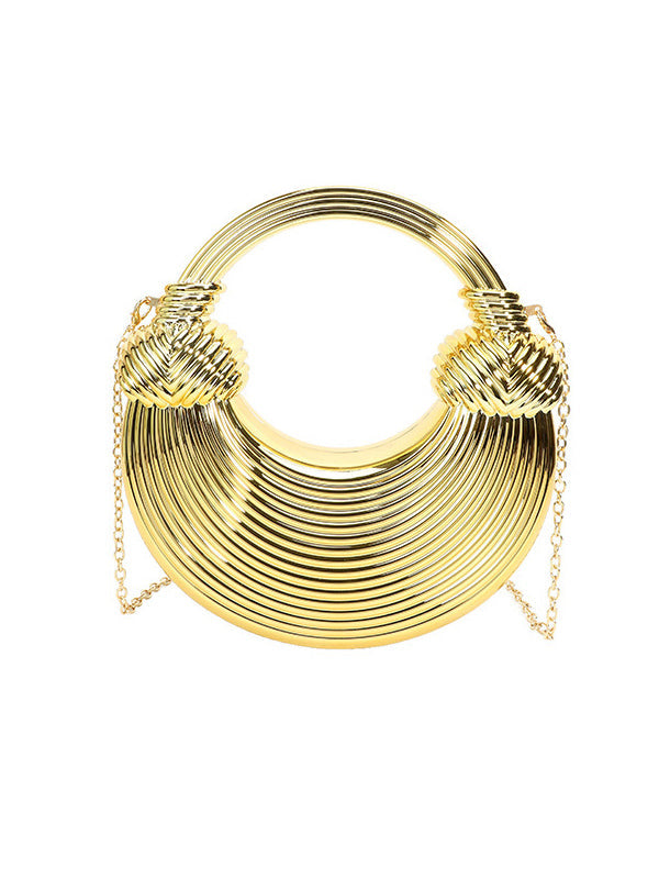 Chains Geometric Shiny Bags