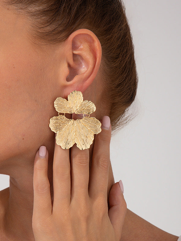 Flower Shape Irregularity Earrings Accessories