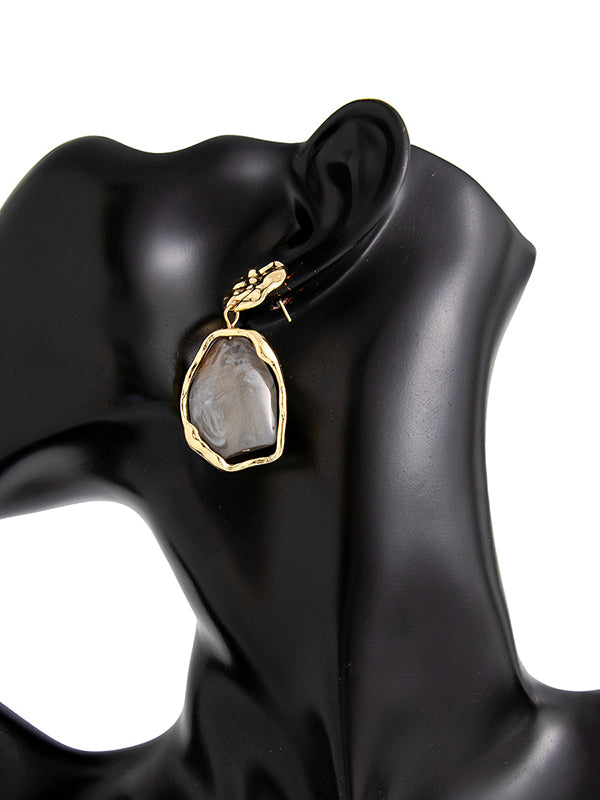 Geometric Shiny Irregularity Earrings Accessories
