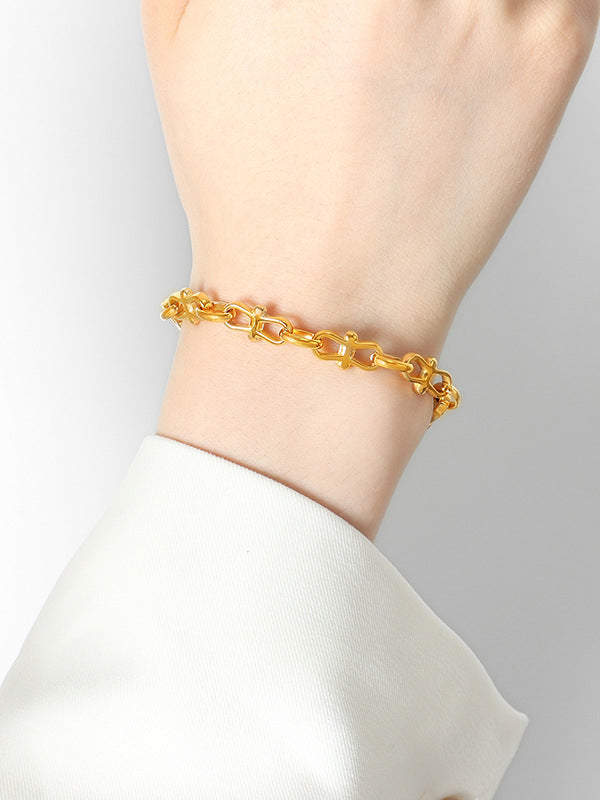 Chains Solid Color Bracelet Accessories