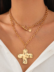 Chains Double Layered Geometric Normcore Necklaces Accessories