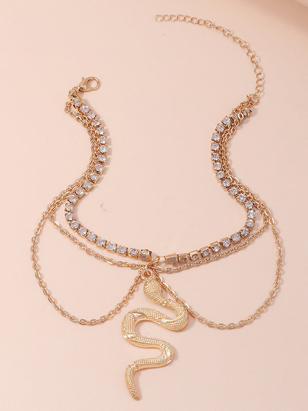 Vacation Snake Layered Anklets Accessories