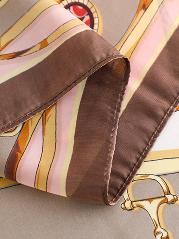 Artistic Retro Vintage Printed Shawl&Scarf