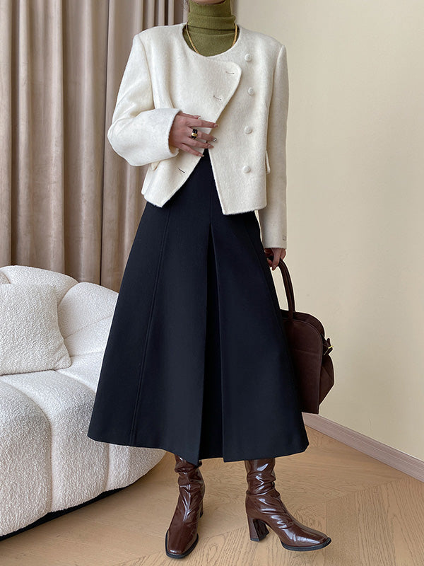 Gradient Long Sleeves Skinny High-Neck Sweater Tops Pullovers