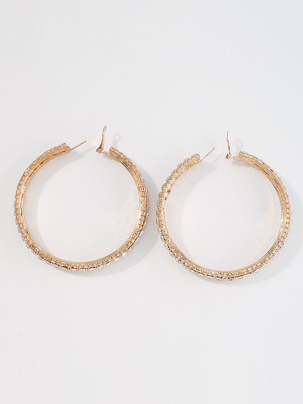 Rhinestone Earrings Accessories Ear-Ring