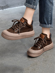 Round-Toe Tied Shoes Booties