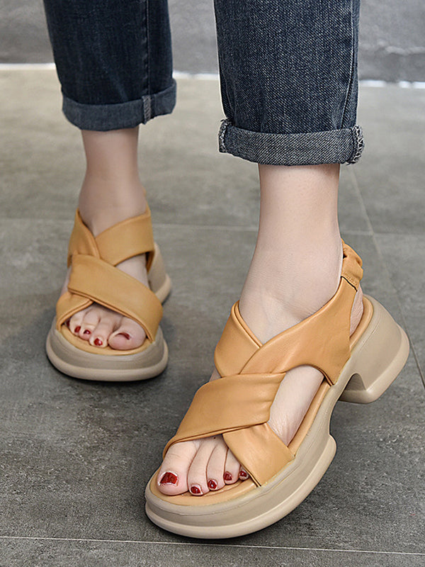 Open Toe Sandals Platform Shoes