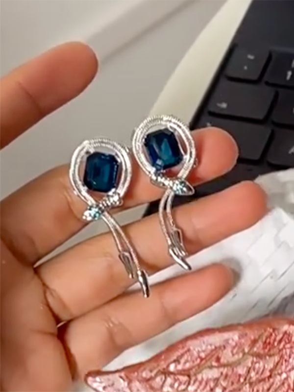 Geometric Snake Shape Earrings Accessories
