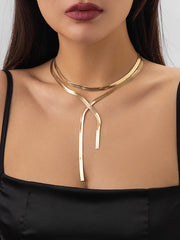 Hollow Solid Color Necklaces Accessories