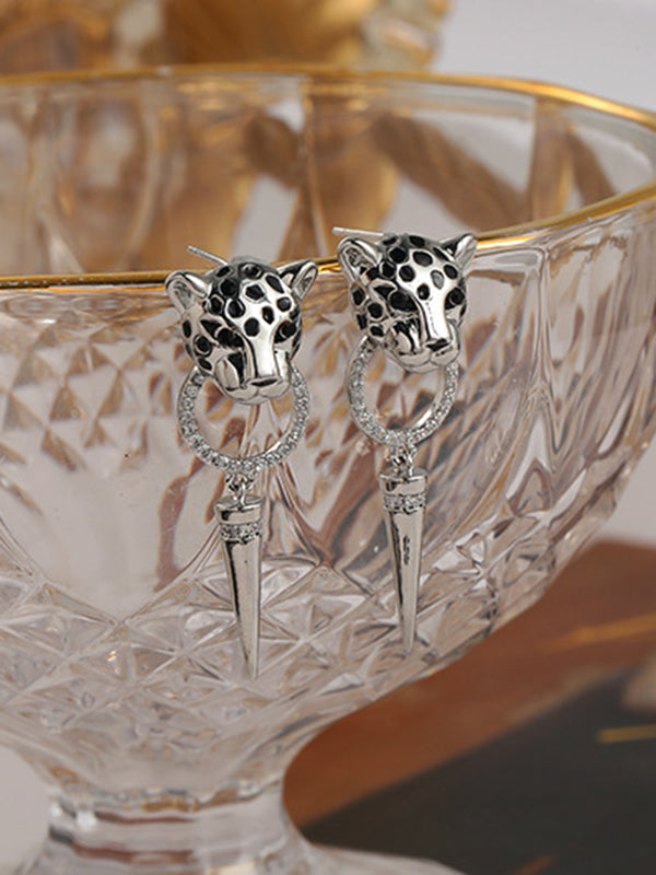Geometric Leopard Earrings Accessories Eardrop