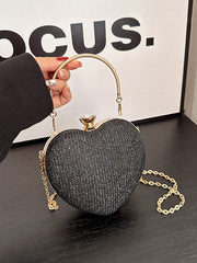 Heart Shape Shiny Handbags Crossbody Bags Bags