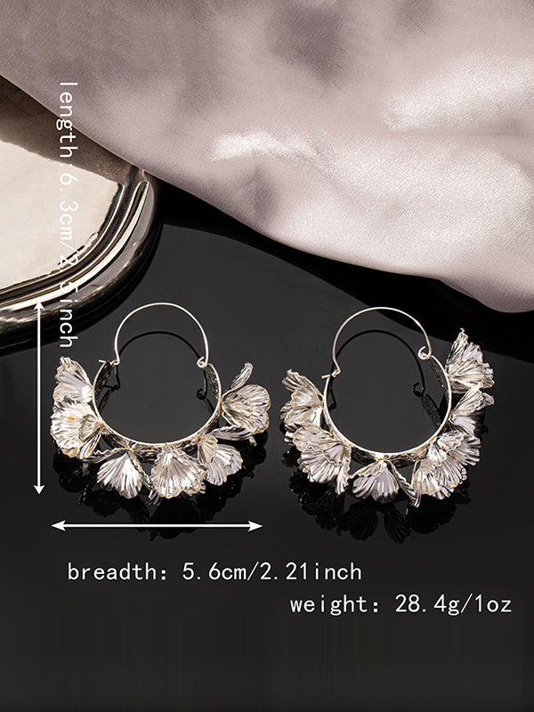 Flower Shape Drop Earrings